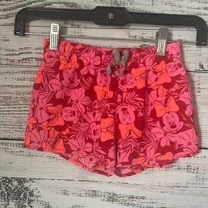 Minnie Mouse pink and red shorts size XS 4/5